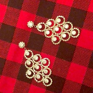 Rhinestone drop earrings